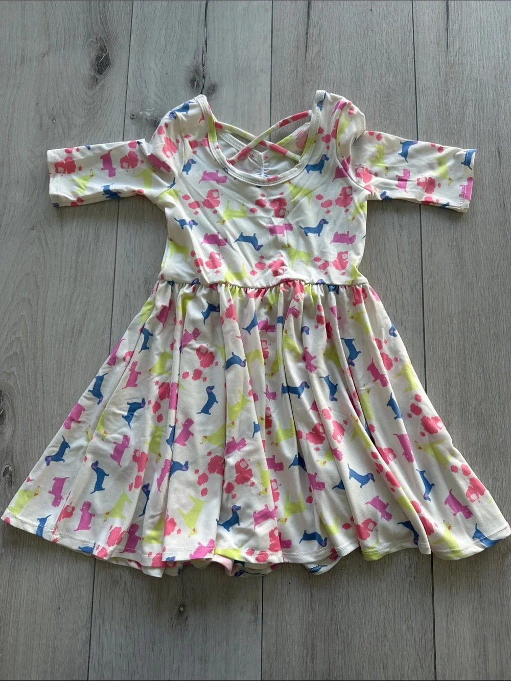 Dot Dot Smile Ballerina Dress Dog Confetti 3/4 NWT